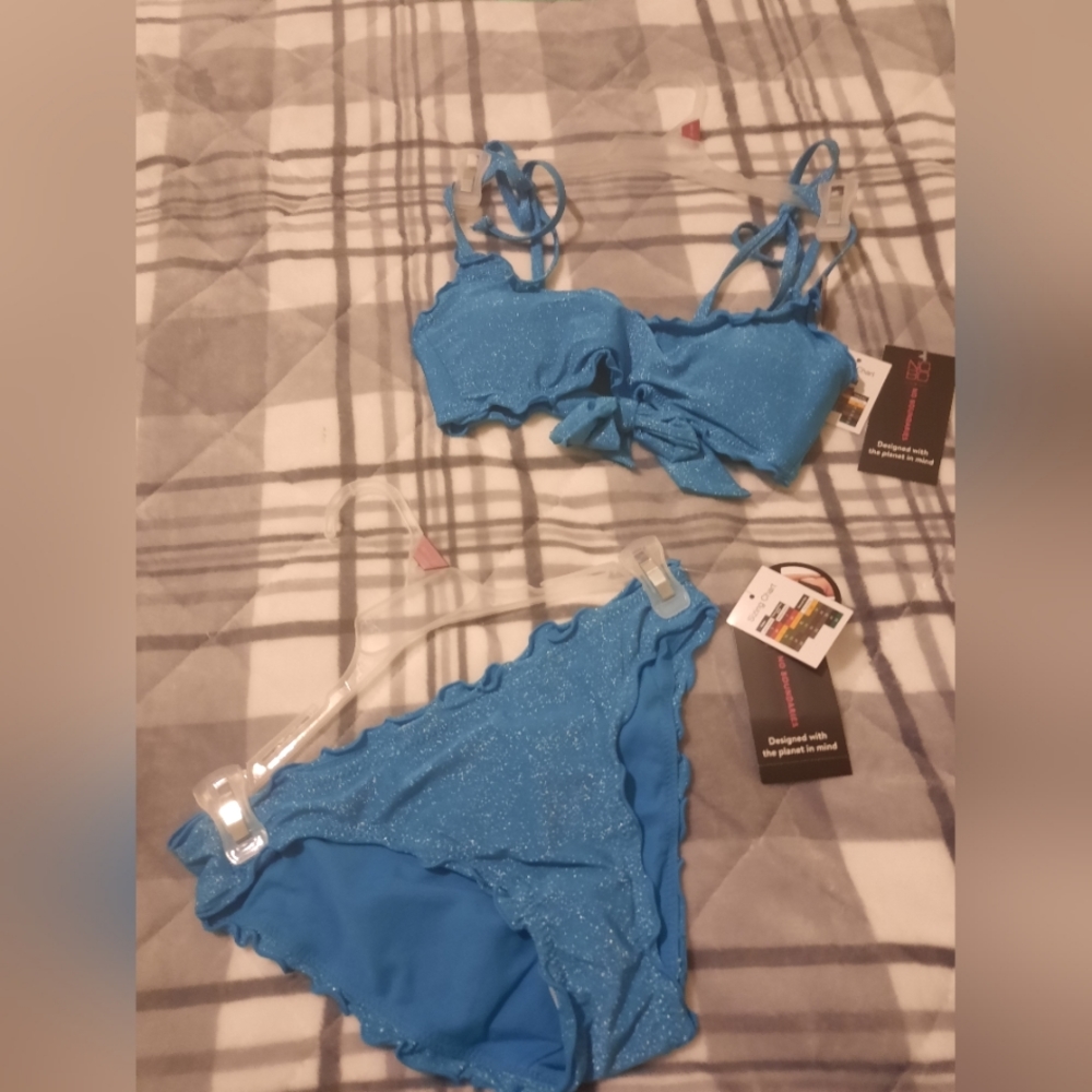 No Boundries Lettuce Scallop Bikini
